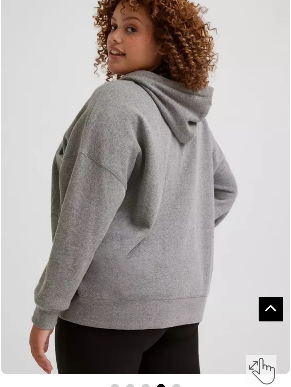 TORRID Cozy Fleece Snap Button Relaxed Hoodie - Size 3XL - Picture 3 of 9